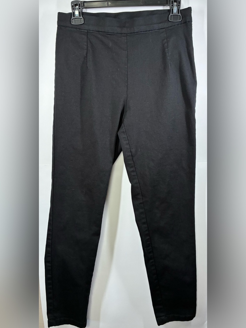 MASAI Black Stretch Slim Pull-On Pants Side Zip Women's Medium
